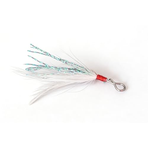 20 piezas colgantes señuelo cuchara 49mm con pluma miniatura 1
