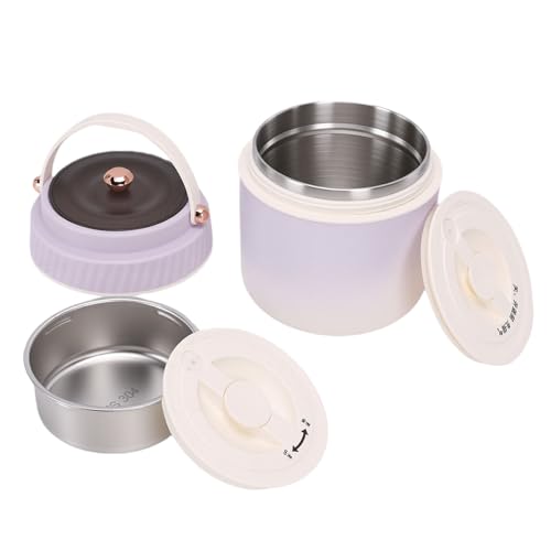 Tarro térmico para comida de acero inoxidable con cubiertos para sopa y arroz 3