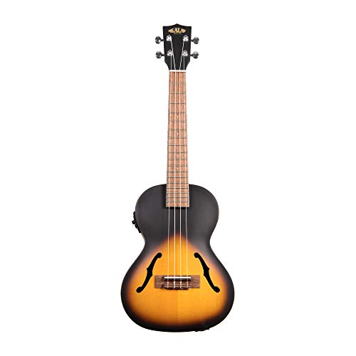 Kala KA-JTE/2TS Tobacco Burst Archtop Ukulélé ténor avec égaliseur et étui (UC-T) - Les Beatles, Paul McCartney, John Lennon, RIngo Starr, George Harrison Kala KA-JTE/2TS Tobacco Burst Archtop Ukulélé ténor avec égaliseur et étui (UC-T)