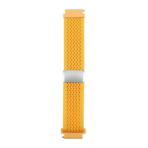 Image of ACM Watch Strap Woven Braided Magnetic 20mm compatible with Compaq Q Watch Smartwatch Adjustable Luxury Belt Band