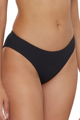 BECCA Women's Standard Modern Edge Shirred American Bikini Bottom, Cheeky Coverage, Swimwear Separates2