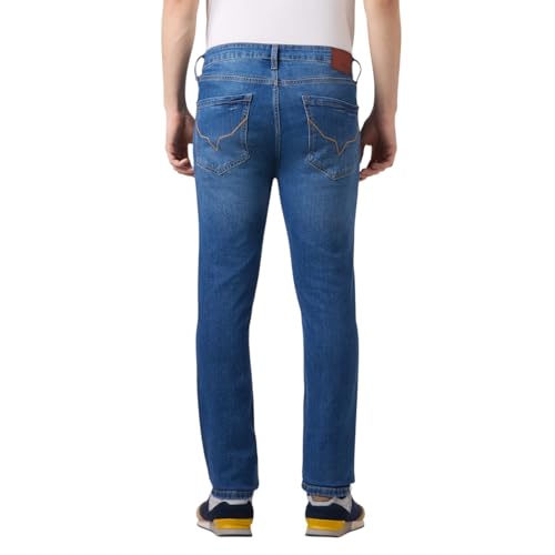 Image of Pepe Jeans Men's Slim Fit Jeans | Mid Rise | Stretchable Fabric | Jeans for Men | Available in Plus Size