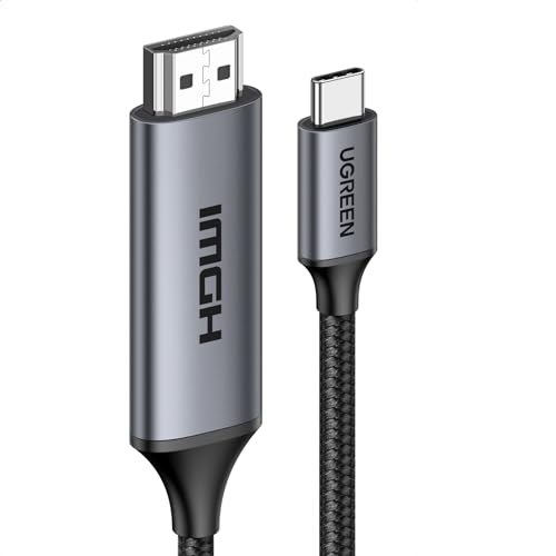 UGREEN 8K USB C to HDMI Cable 1m 8K@60Hz 4K@240Hz/144Hz HDMI 2.1 Type C Compatible with iPhone 16 Series iPad 10/Pro/Air/Mini MacBook Pro Surface Pro 7