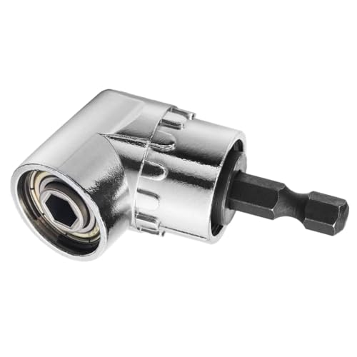 LuojinLuoda 105° Right Angle Drill Adapter, Power Screwdriver Drill Attachment 1/4-inch Hex Shank for Tight Corners, Hard-to-Reach Areas, DIY Projects and Professional Use