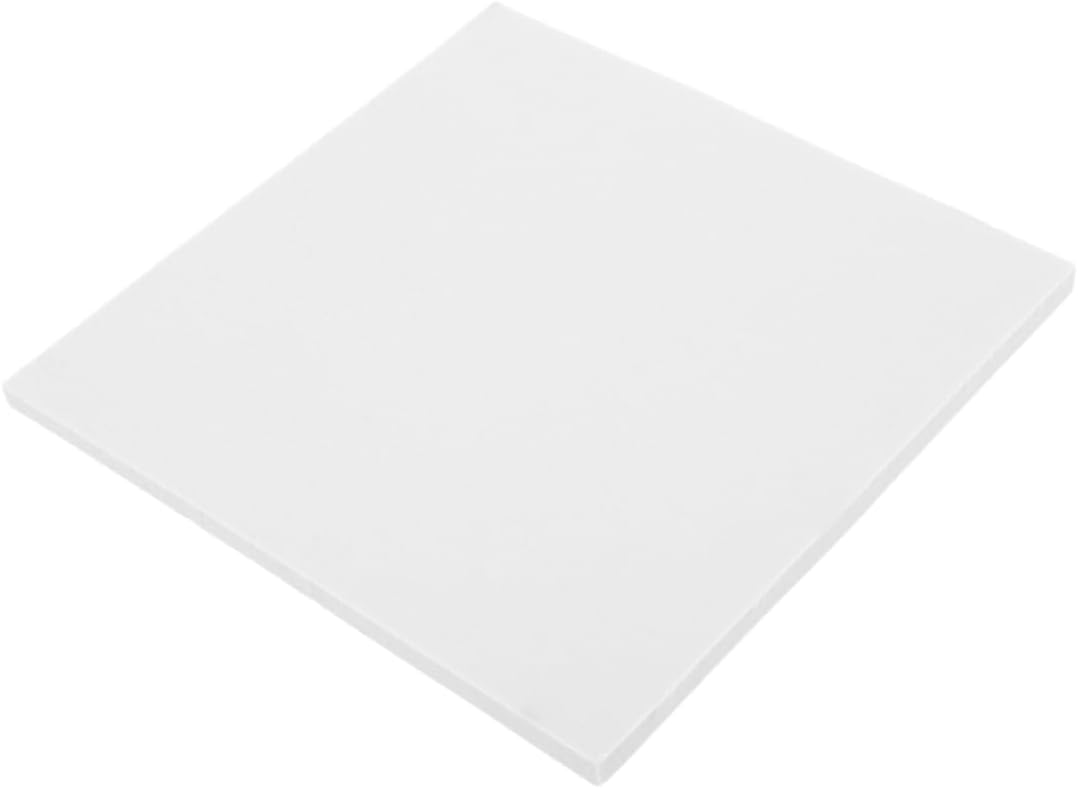 25cm Blank Square Ceramic Tiles for DIY Crafts White Porcelain Painting Coasters Paintable Craft Blanks for Home Decor Suitable for Art Projects and Creative DIY