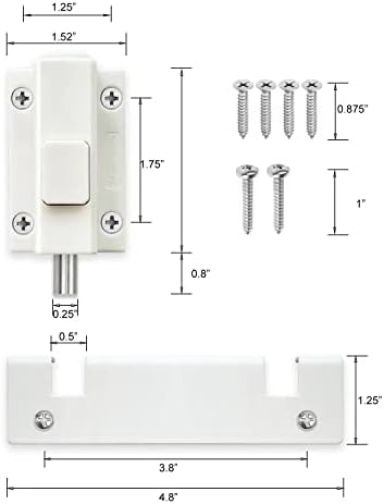 Sliding Door Lock for Sliding Glass Door, Security Door Locks for Sliding Patio Doors, Great Child Safety Lock and Home Security Locks for Patio Door, Sliding Glass Window Guardian Lock