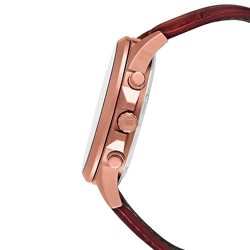 Casio Edifice EFV-500GL-2AVUDF Blue Analog Dial Brown Leather Band Men's Watch Chronograph 100M Water Resistant EX347 - Image 2