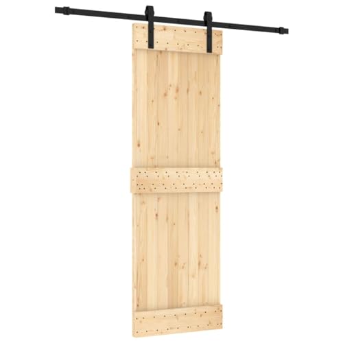 vidaXL Puerta corredera madera maciza de pino 70 x 210...