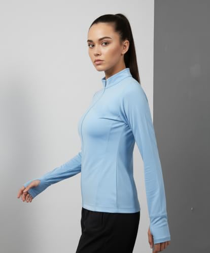 Image of PUMP'D Women's Jacket | Slim Fit | Thumb Hole Open Sleeve | With zipper | Perfect for workout