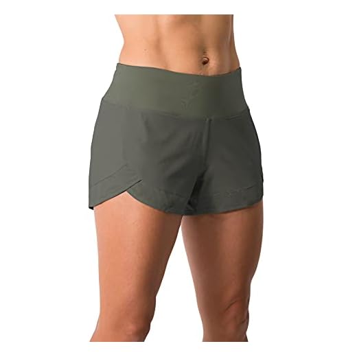 Tough Mode Womens 3" Lightweight Running WOD Volleyball Shorts Workout Mesh Liner Zip Pocket