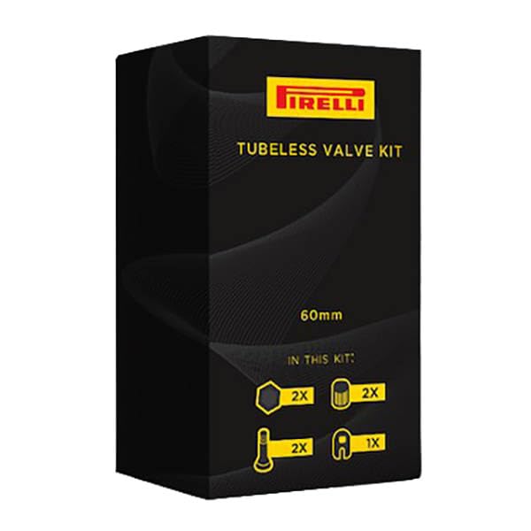 Pirelli Tubeless Kit with 80mm Presta Valves, Black
