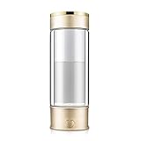 Hydrogen Water Bottle Hydrogenated Water Generates Changes in Water Quality to Produce Within 3 Minutes for A Content of Up to 1200 PPB 430ml(Gold)
