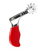 Craedli Wool Polishing Pad Cleaning Spur Tool, Metal Car Buffing Spur Tool, Bonnet Cleaning Tools with Easy-Grip Handle, Quickly Repair Detailing Accessory for Revitalizing Compound Pads (Silver)