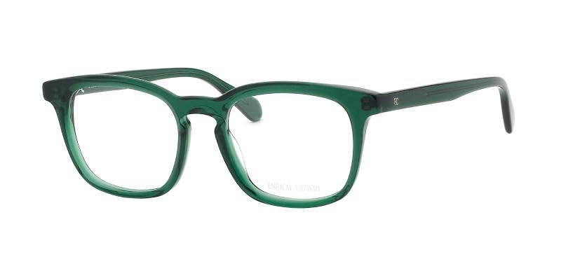 Enrico Coveri Okulary korekcyjne ECV150 damskie oprawki, odpowiednie do wszystkich rodzajów soczewek, Zielony