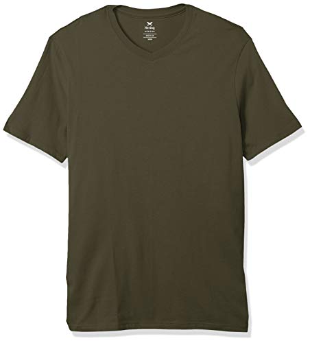 Camiseta MM Regular gola V, Hering, Masculino, Militar, XXG