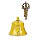 Yellow Solar Plexus Tibetan Bell (Note G) - 5.5 Inches H x 3 Inches D - Chakra Meditation Harmony