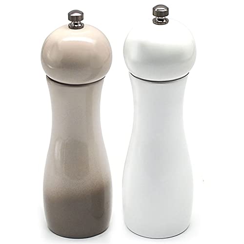 Pepper Grinder Salt and Pepper Grinder with Ceramic Grinder Adjustable Coarseness Elegant Pepper Shakers Manual Pepper Grinder for Fresh Spices Salt Grinder/Pepper Mill ( Color : PU x 2 )