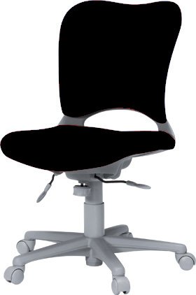 Amazon | Garage パソコンチェア オーバル OC-Z03SLN 黒 | デスク