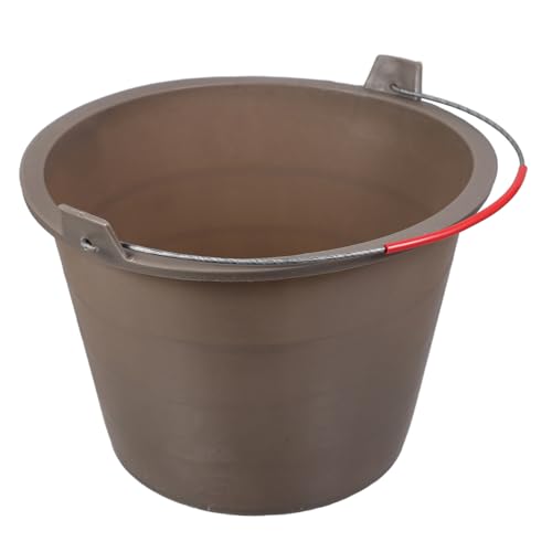 SEWACC Seau Plastique Renforcé pour Construction Seau Vide pour Sable et Ciment avec Poignée pour Chantiers et Utilisations