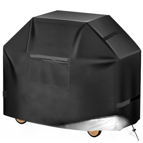 Image of Premium Waterproof Grill Cover forII LX 300 Series &300 Gas Grills 600D UVResistant BBQ Cover Grey 76x66x109cm Fits 90/120/140/160cm Grills