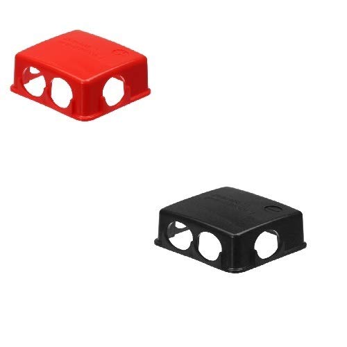 Preisvergleich Produktbild Remco Set Batteriepolabdeckung rot / schwarz PVC