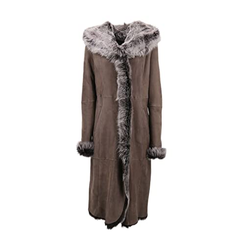 Hollert Damen Toscana Lammfellmantel VOT070 Camel Wintermantel Fellmantel...