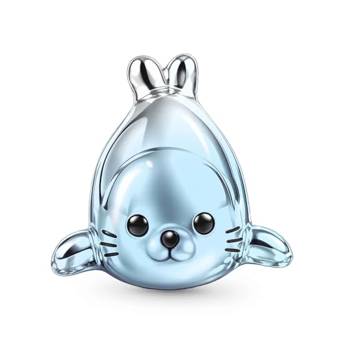 Image of GNOCE Ocean World Cute Animal Charm Beads,925 Sterling Silver Dangle Charms Fit Bracelets & Necklace, Hand-Finished Keepsake Travel Jewelry Gift for Women Men BBF