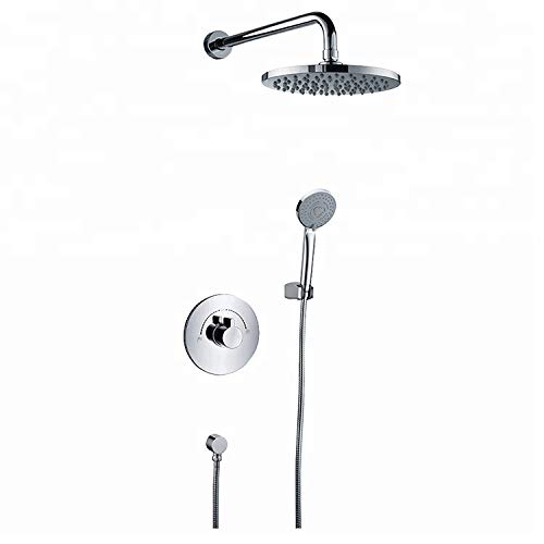Ensemble de douche anti-calcaire avec robinets muraux durables pour stopper les fuites