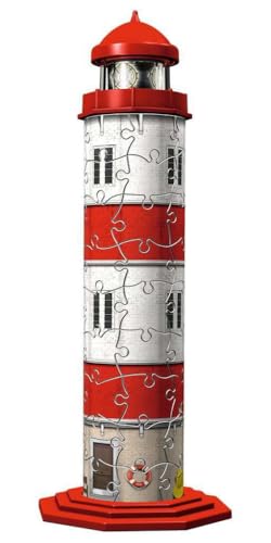 Ravensburger 3D Puzzle 11273 - Mini Leuchtturm - Miniatur Bausatz zum Puzzeln in 3D - ab 8 Jahren