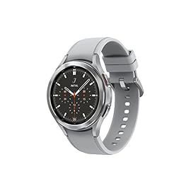 SAMSUNG Galaxy Watch 4 Classic 46mm Smartwatch with ECG Monitor Tracker for Health, Fitness, Running, Sleep Cycles, GPS Fall Detection, Bluetooth, US Version, Silver