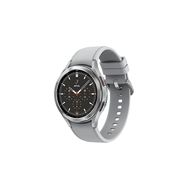 SAMSUNG Galaxy Watch 4 Classic 42mm Smartwatch with ECG Monitor Tracker for Health, Fitness, Running, Sleep Cycles, GPS Fall Detection, Bluetooth, US Version, Silver