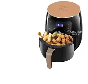 VIBRAL Air Fryer 2400 W 6 Liters Touch Screen Crisps, Roasts, Reheats, & Dehydrates French Fries Chicken Meat Fish Frozen Items Healthier, Faster, Delicious Results Less Oil