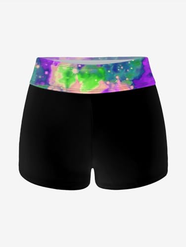 ROSE GAL Rosegal Plus Size Women Gothic Tummy Control Tankini Swimsuit Skull Glitter Print Boyleg Padded Tankini Swimwear4