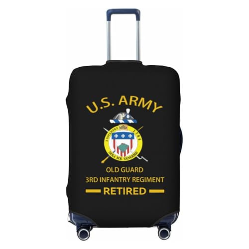 Us Army Old Guard 3rd United States Infantry Regiment Retired Protect Your Luggage in Style with Our Suitcase Cover - Ideal for Travelers and Business Trips! X-Large