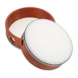 BESTonZON 2 Stück Handtrommel Holzrahmen mit Dual Trommel Design Percussion Instrument für Anfänger und Vielseitig für Schule Party Zuhause