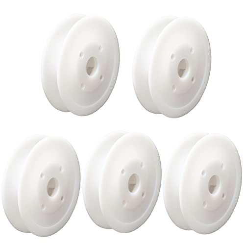 moonfarm 手芸用 スプール リール セット 選べる24サイズ 空ボビン プラスチック リボン (直径8㎝・幅1.4㎝, 5個セット)