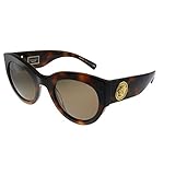 Versace VE 4353 521773 Havana Plastic Cat-Eye Sunglasses Brown Lens