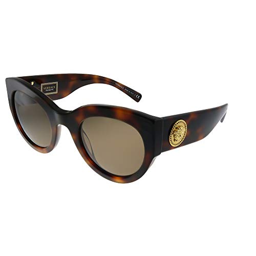 Versace Man Sunglasses Gold Frame, Dark Grey - Polar Lenses,