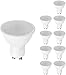 Produktbild MiniSun  Superhelle GU10 LED-Glühbirnen 5 Watt (ersetzt Halogen 50 Watt) SMD energiesparend und langlebig thermoplastisch mit mattierter Kunststofflinse [6500 K kühles Weiß] (10er Pack)  [Energie-Effizienzklasse A+] [Energieeffizienzklasse A+] [Energieklasse A+]