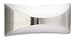 Philips Lighting Seedling Lampada da Parete da Esterno, Rettangolare, Curva Up & Down, Acciaio Inox, Lampadina Inclusa