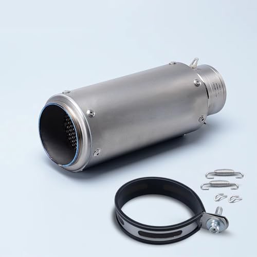 Pot echappement Z650 de 60mm avec silencieux carbone et tube de raccordement pour moto