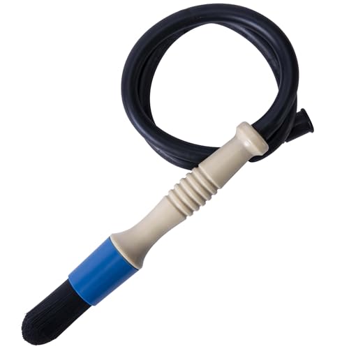 moonoom Parts Washer Brush with Hose- Wear Resistant Parts Cleaning Brush with 31 Inch Long Hose- Parts Cleaner Flow Through Replacement Brush for Parts Cleaning