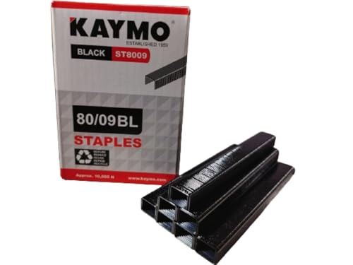 Image of Kaymo 80 Series Heavy Duty Staple (Staple Black Color - 9 MM)