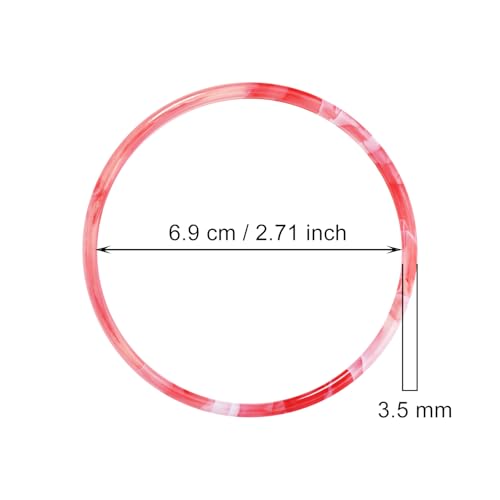 Bangle Bracelets 14Pcs Adults Size Retro Candy Color 80s 90s Costume Party Wrist Band Play Bracelets Plastic Jewelry Ring for Women Men2