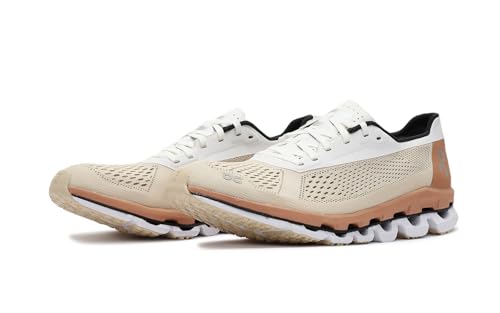 On Cloudboom 1 Women Shoes Size 7, Color: Savannah/White-Orange