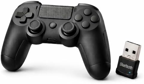 Controle Gamer Sem Fio Bluetooth com Adaptador USB para PC e Note...