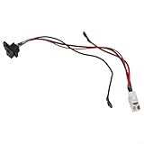 Kinder-Ladebuchse für Elektroautos mit Drahtersatz, 6 V & 12 V & 24 V runder Ladeanschluss, kompatibel mit Kinderfahrzeugen