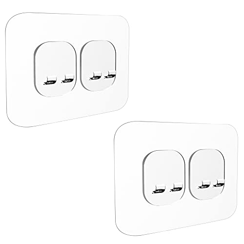 Kincmax 2 Packungen stark klebrig wasserdicht Heavy Duty Schwammhalter Klebstoffe Nail Free Transparent Klebepads für Küche Spüle Organizer Küche Rack Spüle Bürstenhalter Cover