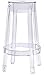 Modway Casper Modern Acrylic Counter Bar Stool in Clear - Fully Assembled