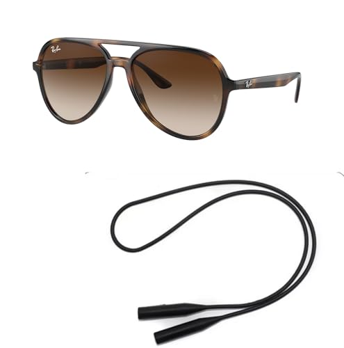 Image of Ray-Ban RB4376 Sunglasses Bundle: RB 4376 710 /13 Havana Brown Gradient and Universal Anti-slip Silicone Leash